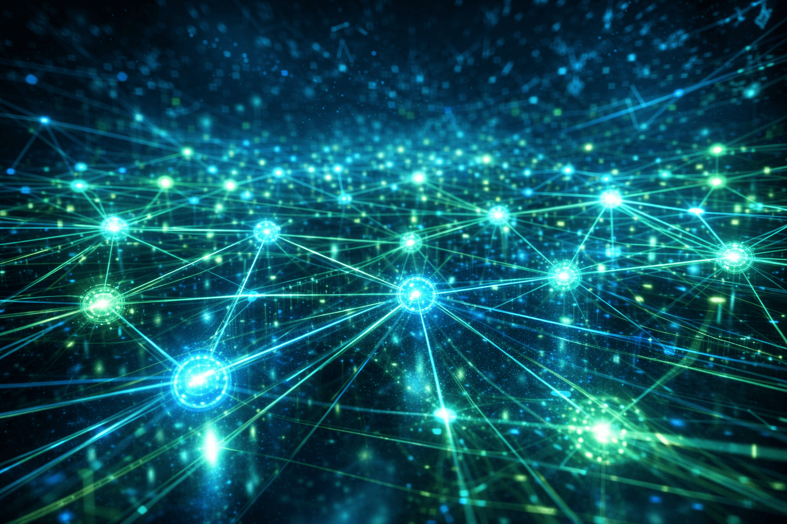 Illustrated network background